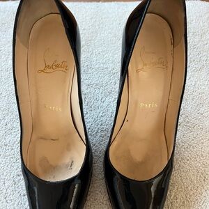Christian Louboutin Glossy Black Heels